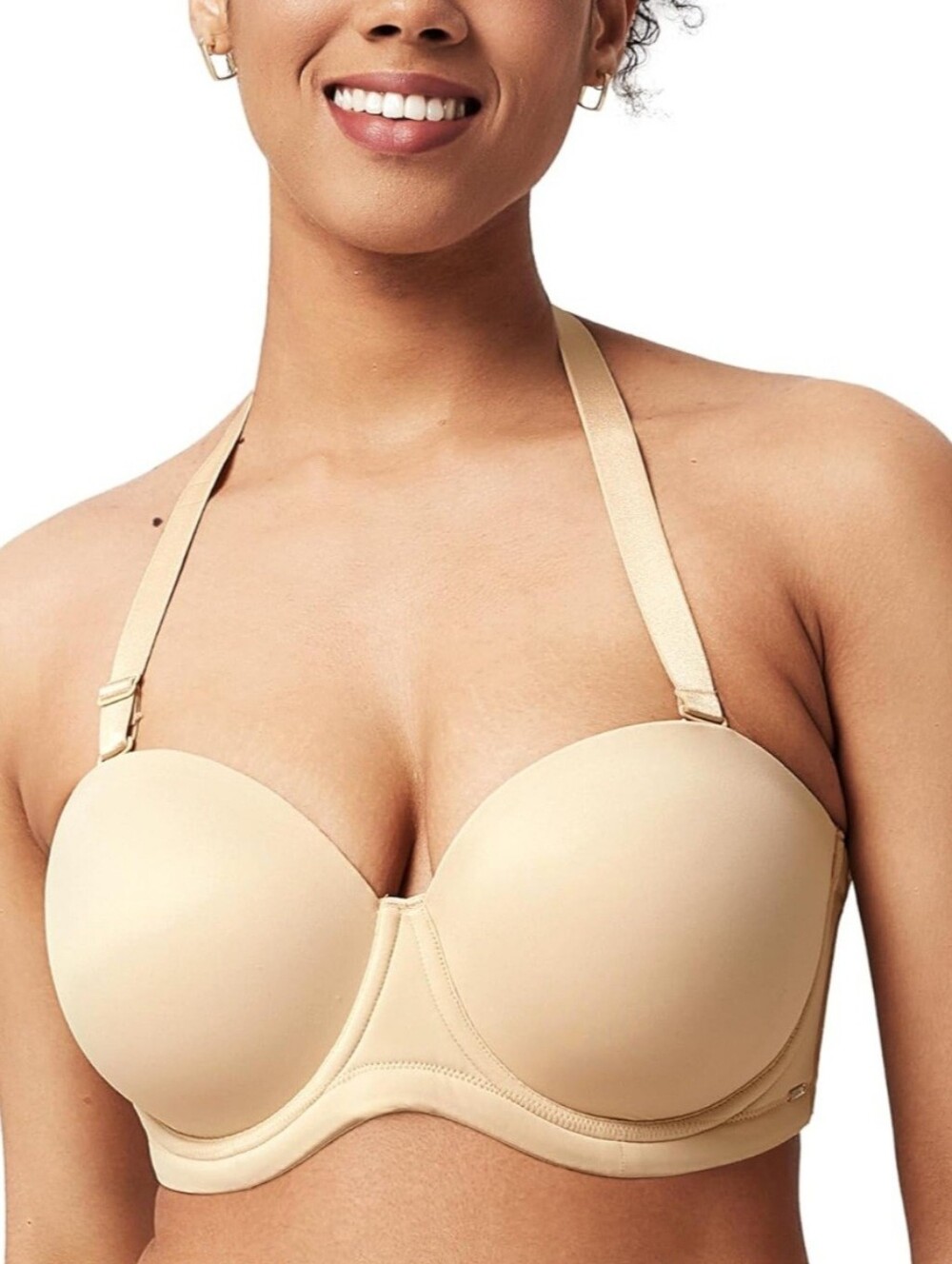 NWT HSIA Classic Comfort Multiway Lightly Padded Underwire Strapless Bra - 34H